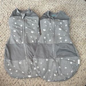 Love to Dream Gray Polka Dot Sleep Sacks